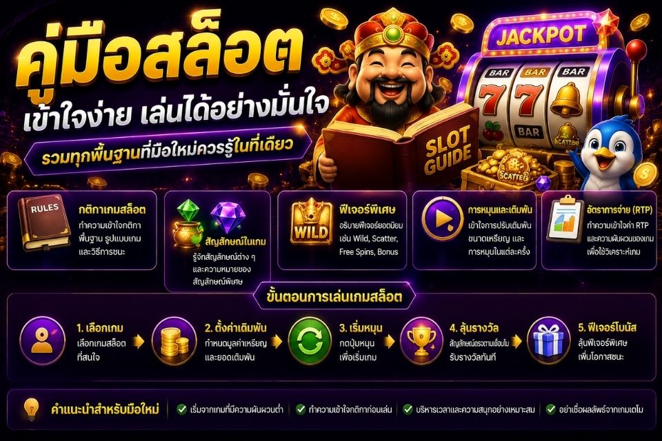 คู่มือสล็อต พื้นฐานสำหรับมือใหม่และข้อมูลสำคัญที่ควรรู้