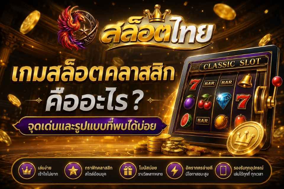 เกมสล็อตคลาสสิก คืออะไร จุดเด่นและรูปแบบที่พบได้บ่อย